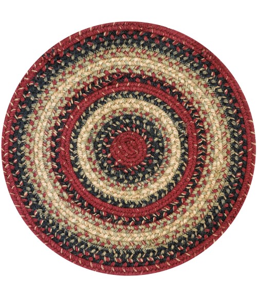 Home Spice Jute Braided Accessories Multi Rug 240175PS 15 in. Set of 6 Round - Rugs Town Home Spice Jute Braided Accessories Multi 240175PS 15 in. Set of 6 Round Rug