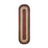 Homespice Decor Jute Braided Accessories Highland Multi 571793 11 in. X 36 in. Oval Rug