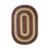 Homespice Decor Jute Braided Highland Multi 503794 4 ft. X 6 ft. Oval Rug