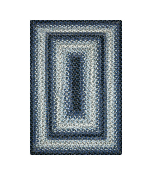 ULTRA DURABLE BRAIDED RUG Homespice Ultra Durable Braided Blue Rug