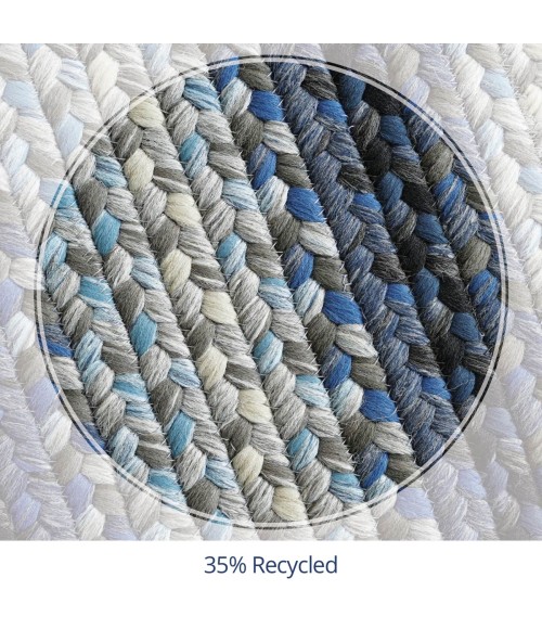 ULTRA DURABLE BRAIDED RUG Homespice Ultra Durable Braided Blue Rug