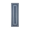Homespice Decor Ultra Durable Braided Juniper Blue 329226 22 in. X 72 in. Rect Rug