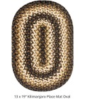 Home Spice Jute Braided Accessories Black Rug 240084PS 10 in. X 15 in. Set of 4 Oval - Rugs Town Home Spice Jute Braided Accessories Black 240084PS 10 in. X 15 in. Set of 4 Oval Rug