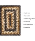 Home Spice Jute Braided Accessories Black Rug 240090PS 10 in. X 15 in. Set of 4 Rect - Rugs Town Home Spice Jute Braided Accessories Black 240090PS 10 in. X 15 in. Set of 4 Rect Rug