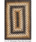 Home Spice Jute Braided Accessories Black Rug 240090PS 10 in. X 15 in. Set of 4 Rect - Rugs Town Home Spice Jute Braided Accessories Black 240090PS 10 in. X 15 in. Set of 4 Rect Rug