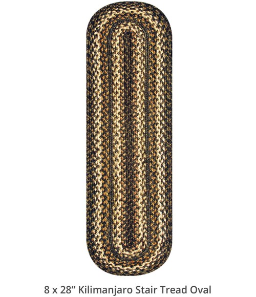 Home Spice Jute Braided Accessories Black Rug 240098PS 8 in. X 28 in. Set of 2 Oval - Rugs Town Home Spice Jute Braided Accessories Black 240098PS 8 in. X 28 in. Set of 2 Oval Rug