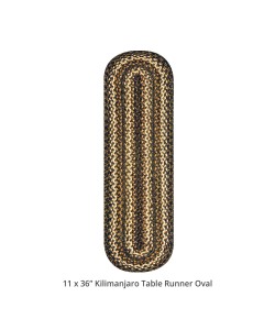 Homespice Decor Jute Braided 571212 Area Rug 11 in. X 36 in. Oval