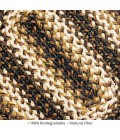 Homespice Decor Jute Braided Accessories Kilimanjaro Black 571212 11 in. X 36 in. Oval Rug