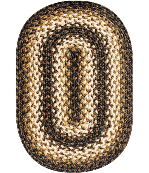 Home Spice Jute Braided Accessories Black Rug 240084PS 10 in. X 15 in. Set of 4 Oval - Rugs Town Home Spice Jute Braided Accessories Black 240084PS 10 in. X 15 in. Set of 4 Oval Rug