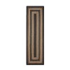Homespice Decor Jute Braided Kilimanjaro Black 519214 22 in. X 72 in. Rect Rug