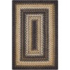 Homespice Decor Jute Braided Kilimanjaro Black 513212 4 ft. X 6 ft. Rect Rug