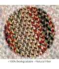 JUTE BRAIDED RUG Homespice Jute Braided Beige Rug