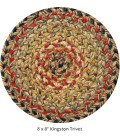 Home Spice Jute Braided Accessories Multi Rug 240019PS 8 in. Set of 3 Round - Rugs Town Home Spice Jute Braided Accessories Multi 240019PS 8 in. Set of 3 Round Rug
