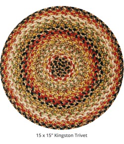 Homespice Decor Jute Braided 592095 Area Rug 15 in. Round