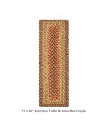 Homespice Decor Jute Braided Accessories Kingston Multi 572097 11 in. X 36 in. Rect Rug