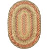 Homespice Decor Jute Braided Kingston Multi 501097 20 in. X 30 in. Oval Rug