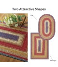 COTTON BRAIDED RUG Homespice Decor Rug Sale. Log Cabin Step Cotton Braided Rug
