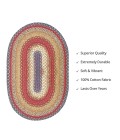 COTTON BRAIDED RUG Homespice Decor Rug Sale. Log Cabin Step Cotton Braided Rug