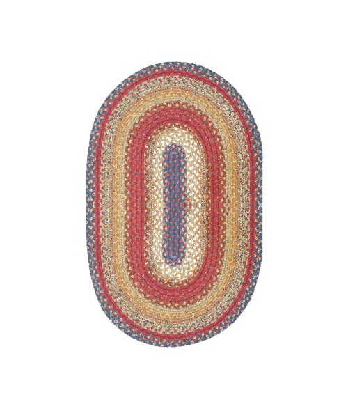 COTTON BRAIDED RUG Homespice Decor Rug Sale. Log Cabin Step Cotton Braided Rug