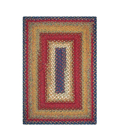 Homespice Cotton Braided Red Rug