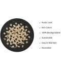 Home Spice Jute Braided Accessories Black Rug 240010PS 4 in. Set of 6 Round - Rugs Town Home Spice Jute Braided Accessories Black 240010PS 4 in. Set of 6 Round Rug