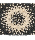 Home Spice Jute Braided Accessories Black Rug 240026PS 8 in. Set of 3 Round - Rugs Town Home Spice Jute Braided Accessories Black 240026PS 8 in. Set of 3 Round Rug