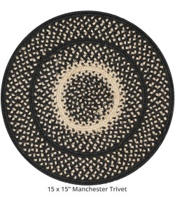 Homespice Decor Jute Braided 591722 Area Rug 15 in. Round