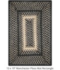 Home Spice Jute Braided Accessories Black Rug 240074PS 13 in. X 19 in. Set of 4 Rect - Rugs Town Home Spice Jute Braided Accessories Black 240074PS 13 in. X 19 in. Set of 4 Rect Rug
