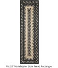 Home Spice Jute Braided Accessories Black Rug 240150PS 8 in. X 28 in. Set of 13 Rect - Rugs Town Home Spice Jute Braided Accessories Black 240150PS 8 in. X 28 in. Set of 13 Rect Rug