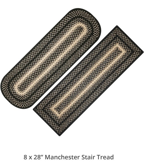 Home Spice Jute Braided Accessories Black Rug 240150PS 8 in. X 28 in. Set of 13 Rect - Rugs Town Home Spice Jute Braided Accessories Black 240150PS 8 in. X 28 in. Set of 13 Rect Rug