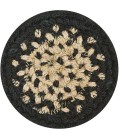Home Spice Jute Braided Accessories Black Rug 240010PS 4 in. Set of 6 Round - Rugs Town Home Spice Jute Braided Accessories Black 240010PS 4 in. Set of 6 Round Rug