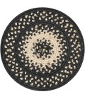 Home Spice Jute Braided Accessories Black Rug 240026PS 8 in. Set of 3 Round - Rugs Town Home Spice Jute Braided Accessories Black 240026PS 8 in. Set of 3 Round Rug