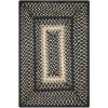 Homespice Decor Jute Braided Accessories Manchester Black 240074PS 13 in. X 19 in. Set of 4 Rect Rug