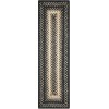Homespice Decor Jute Braided Accessories Manchester Black 240150PS 8 in. X 28 in. Set of 13 Rect Rug