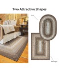 Homespice Decor Rug Sale. Midnight Moon Ultra Durable Braided Rug