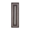 Homespice Decor Ultra Durable Braided Midnight Moon Grey 329189 22 in. X 72 in. Rect Rug