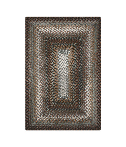 ULTRA DURABLE BRAIDED RUG Homespice Ultra Durable Braided Gray Rug