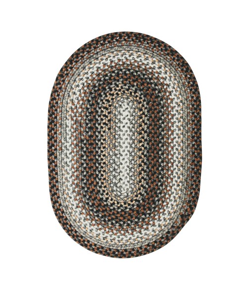 ULTRA DURABLE BRAIDED RUG Homespice Ultra Durable Braided Gray Rug