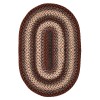 Homespice Decor Ultra Durable Braided Montgomery Black 304247 5 ft. X 8 ft. Oval Rug