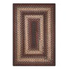 Homespice Decor Ultra Durable Braided Montgomery Black 322241 20 in. X 30 in. Rect Rug