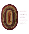 Homespice Cotton Braided Red Rug