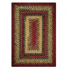 Homespice Decor Cotton Braided Neverland Red 454072 20 in. X 30 in. Rect Rug