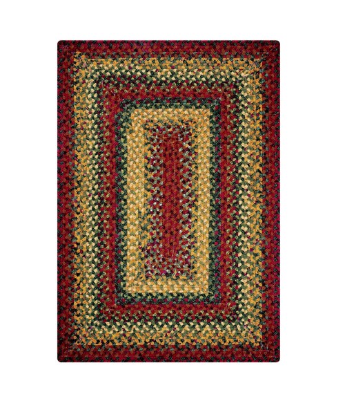 Homespice Cotton Braided Red Rug