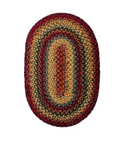 Homespice Decor Cotton Braided 400079 Area Rug 27 in. X 45 in. Oval