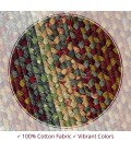 COTTON BRAIDED RUG Homespice Cotton Braided Red Rug