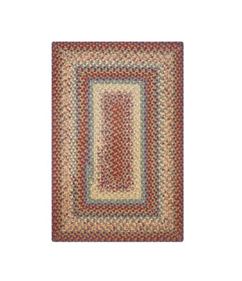 Homespice Decor Cotton Braided Neverland Red 413079 4 ft. X 6 ft. Rect Rug