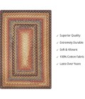 Home Spice Cotton Braided Rug Brown Rug 414199 5 ft. X 8 ft. Rect - Rugs Town Home Spice Cotton Braided Rug Brown 414199 5 ft. X 8 ft. Rect Rug