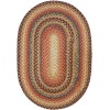 Homespice Decor Cotton Braided Peppercorn Brown 404190 5 ft. X 8 ft. Oval Rug