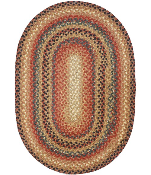 Home Spice Cotton Braided Rug Brown Rug 406194 8 ft. X 10 ft. Oval - Rugs Town Home Spice Cotton Braided Rug Brown 406194 8 ft. X 10 ft. Oval Rug