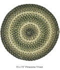 Home Spice Jute Braided Accessories Green Rug 240173PS 15 in. Set of 6 Round - Rugs Town Home Spice Jute Braided Accessories Green 240173PS 15 in. Set of 6 Round Rug